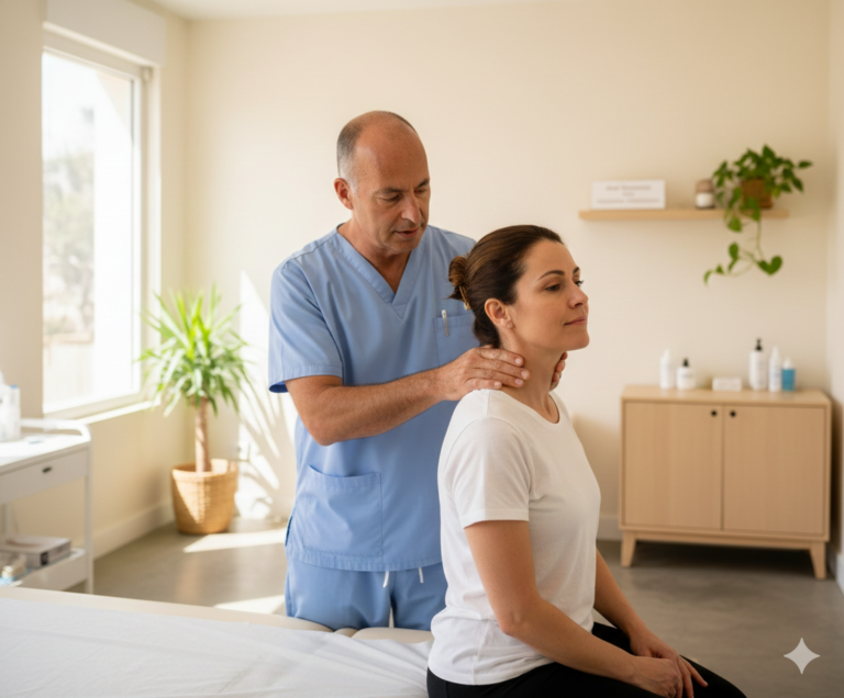 תיאור המיועד למנועי חיפוש ונגישות, הכולל את ביטוי המפתח. כאבים בכף היד - הדגמת אבחון וטיפול מערכתי בקליניקה לשיקום תנועתי בנתניה.