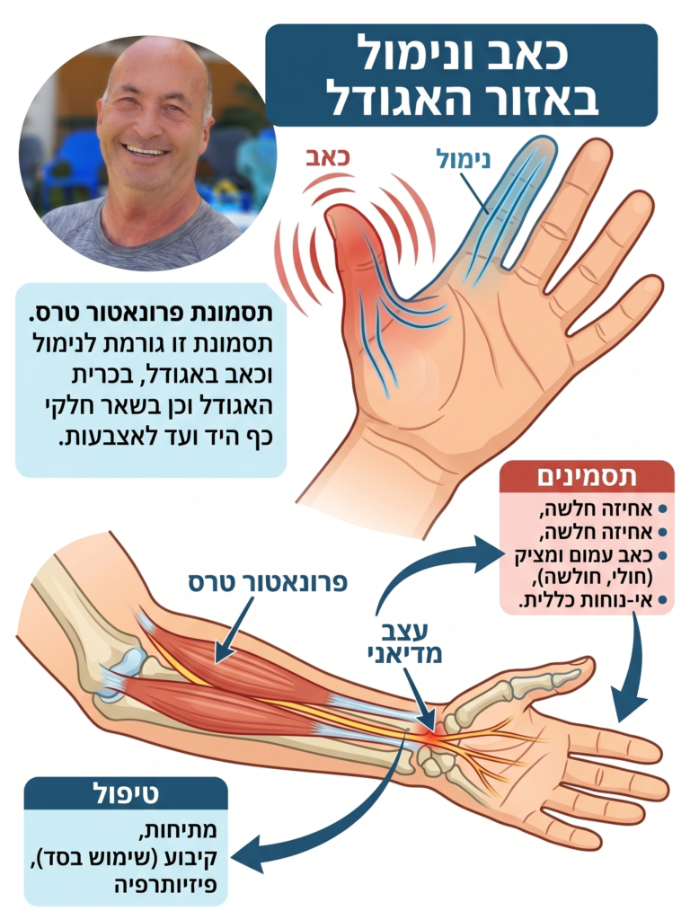 כאבים ונימול באגודל היד, אבחון תנועתי בגישת פאשיקום | אריאל בנימין